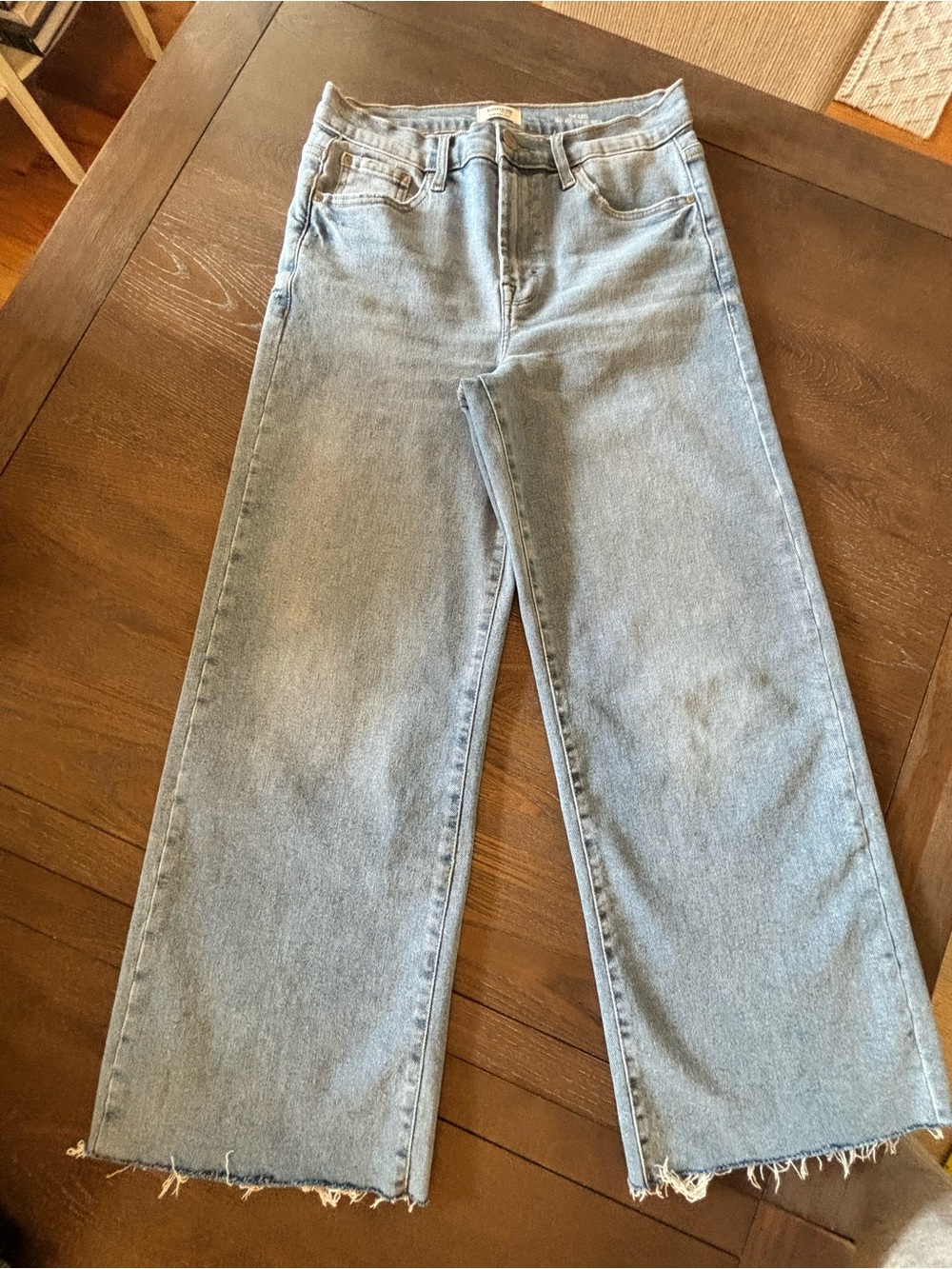 Kensie Light Wash Wide Leg Jeans - Light Blue